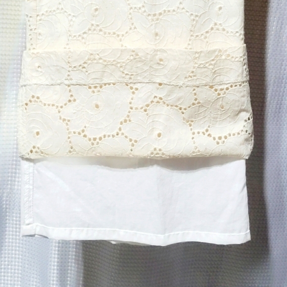 Sara Jane Eyelet & Rosette Lace Cotton Flare Pants (10) - Picture 6 of 12